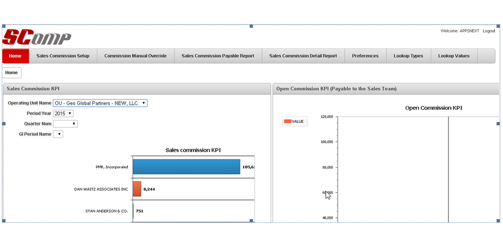 SCOMP application product